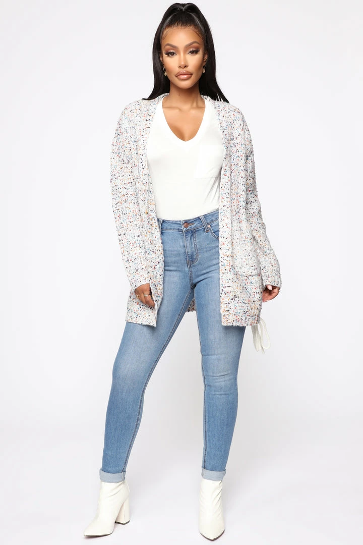 Fashion Nova Cardigans There's No Way Speckle Cardigan - Multi Color