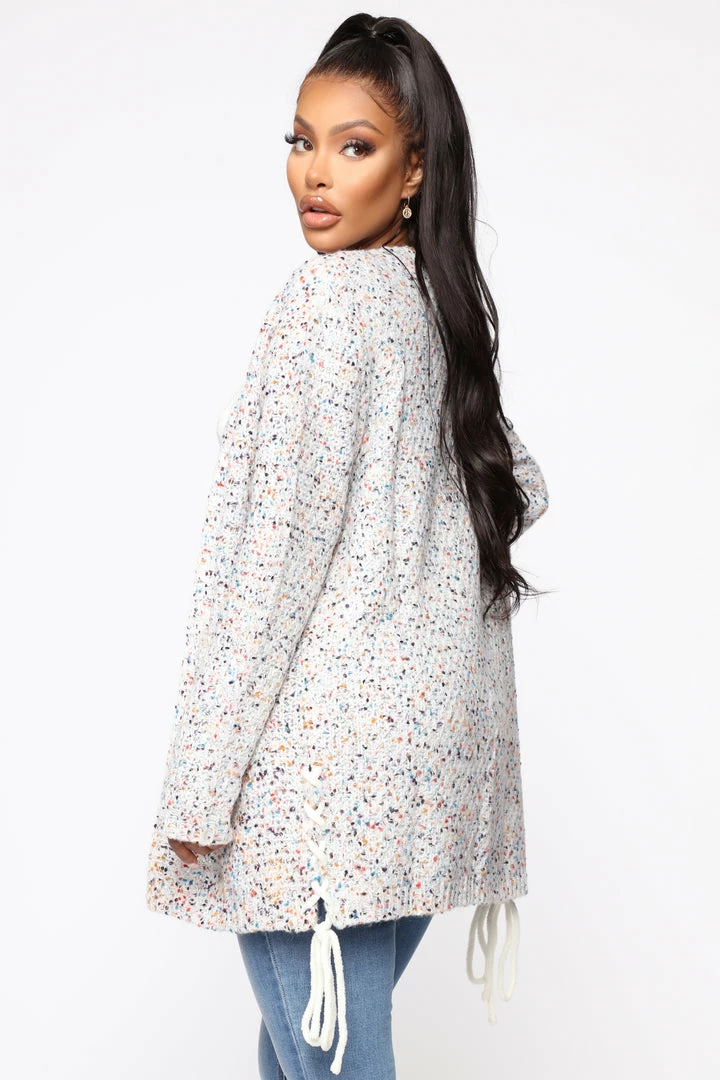 Fashion Nova Cardigans There's No Way Speckle Cardigan - Multi Color