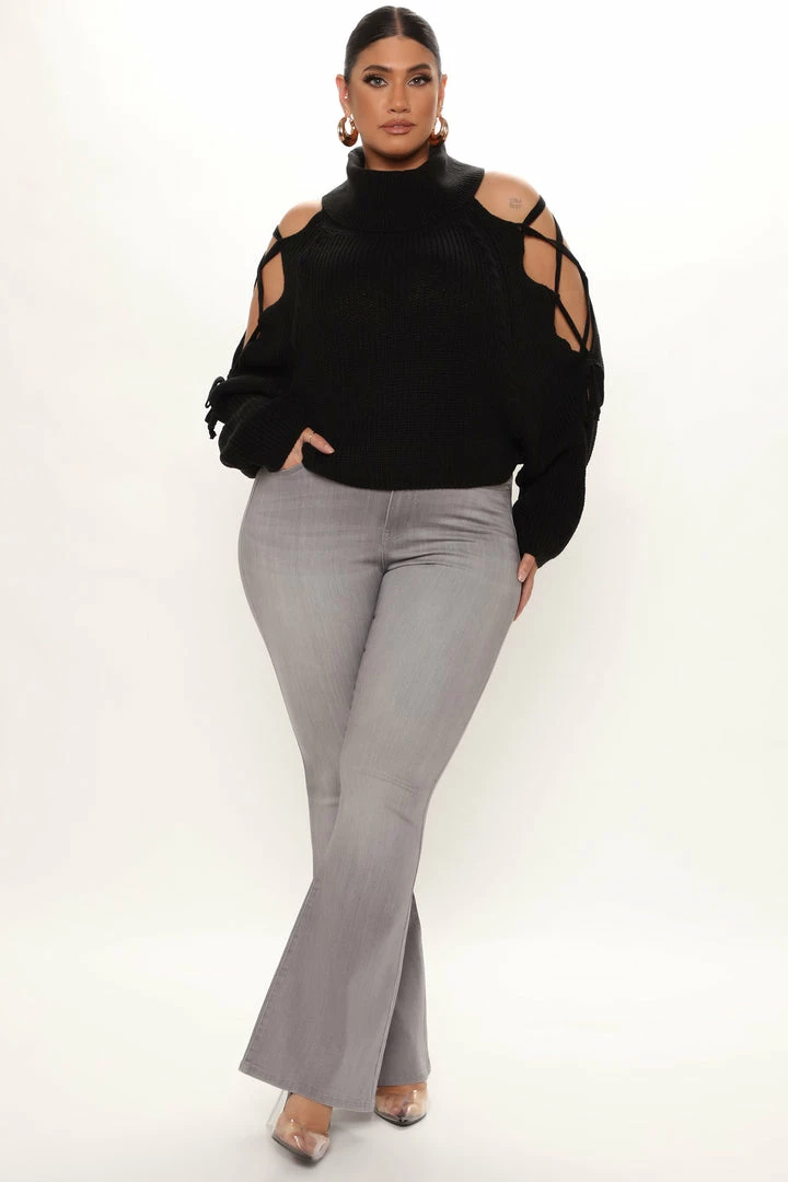 Fashion Nova Mine For The Weekend Sweater - Black Pullovers