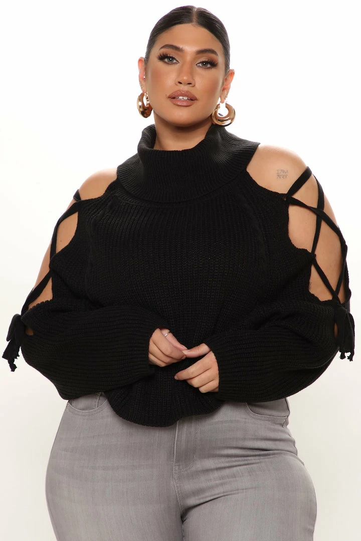 Fashion Nova Mine For The Weekend Sweater - Black Pullovers