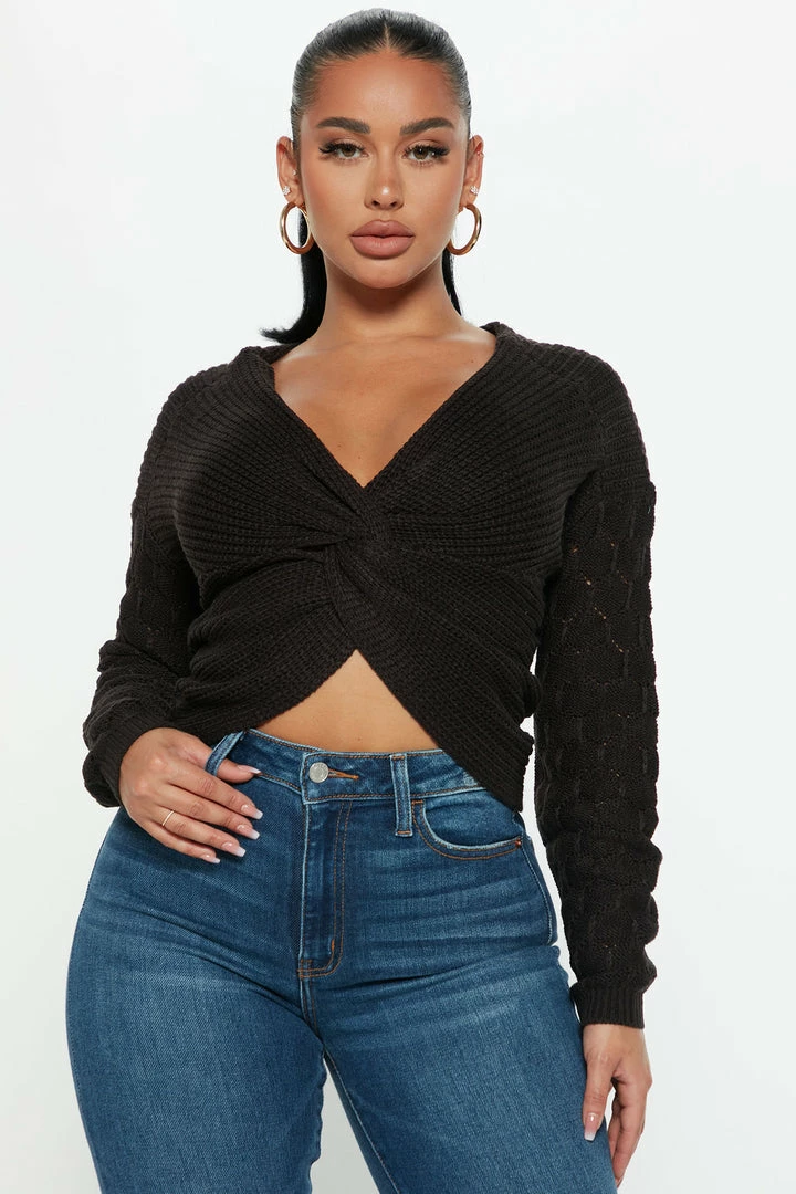 Deals β Fashion Nova Yris Sweater - Black Cropped Sweaters π 1 Fashion Nova Yris Sweater - Black Cropped Sweaters
