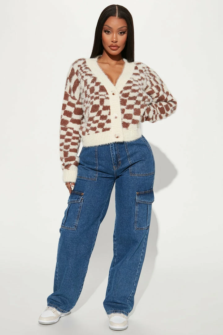 Best reviews of ๐ Fashion Nova Karma Checkered Fuzzy Knit Cardigan - Brown/combo Cardigans ๐ 2 Fashion Nova Karma Checkered Fuzzy Knit Cardigan - Brown/combo Cardigans