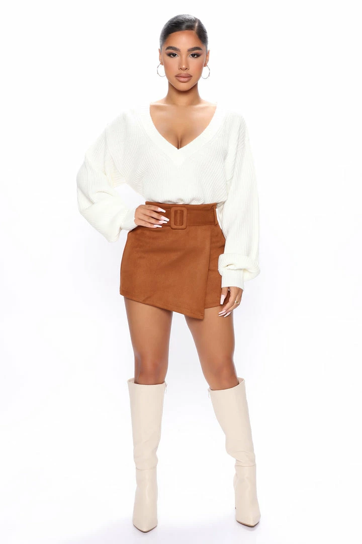 Fashion Nova Stop And Stare Sweater - Ivory Pullovers