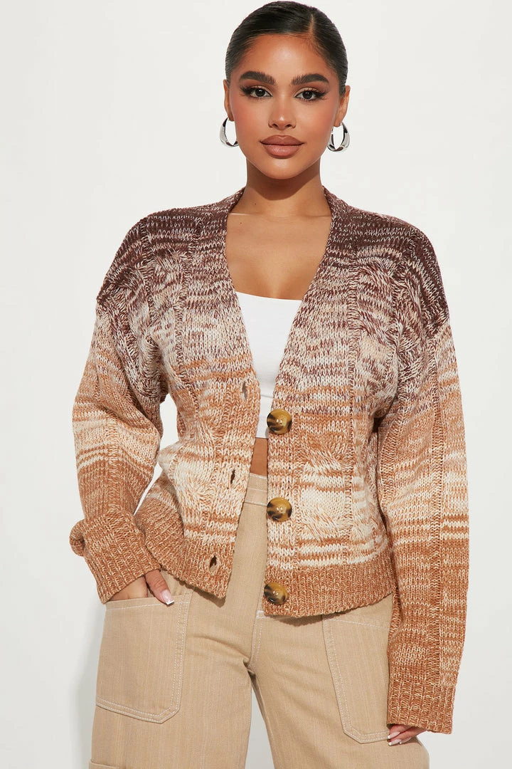 Hot Sale ✔️ Fashion Nova Old School Vibes Cardigan - Brown/combo Cardigans 😉 1 Fashion Nova Old School Vibes Cardigan - Brown/combo Cardigans