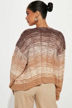Hot Sale ✔️ Fashion Nova Old School Vibes Cardigan - Brown/combo Cardigans 😉 5 Fashion Nova Old School Vibes Cardigan - Brown/combo Cardigans