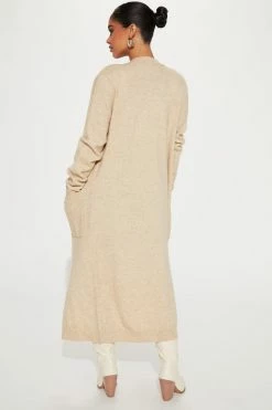 Fashion Nova Streamline Duster Cardigan - Beige Cardigans