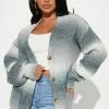 Fashion Nova Good As Always Spacedye Cardigan - Grey/combo Cardigans