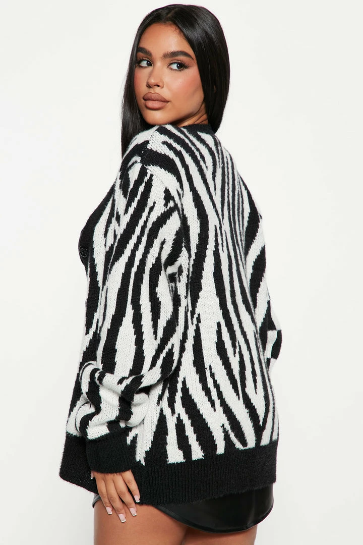 Promo 👍 Fashion Nova Cut To The Chase Cardigan - Black/combo 🔥 3 Fashion Nova Cut To The Chase Cardigan - Black/combo