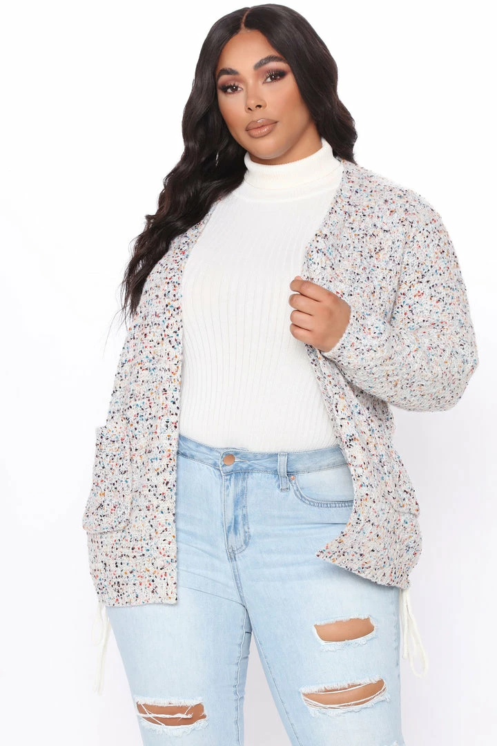 Fashion Nova Cardigans There's No Way Speckle Cardigan - Multi Color