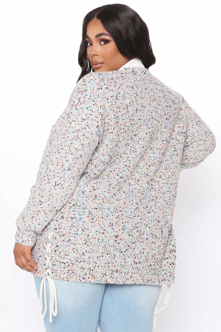 Fashion Nova Cardigans There's No Way Speckle Cardigan - Multi Color