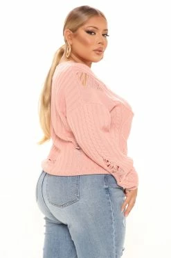 Fashion Nova Call Out My Name Sweater - Mauve