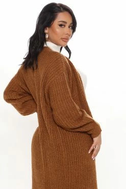 Best Pirce π Fashion Nova Couch Cuddles Long Cardigan - Brown Cardigans β 7 Fashion Nova Couch Cuddles Long Cardigan - Brown Cardigans