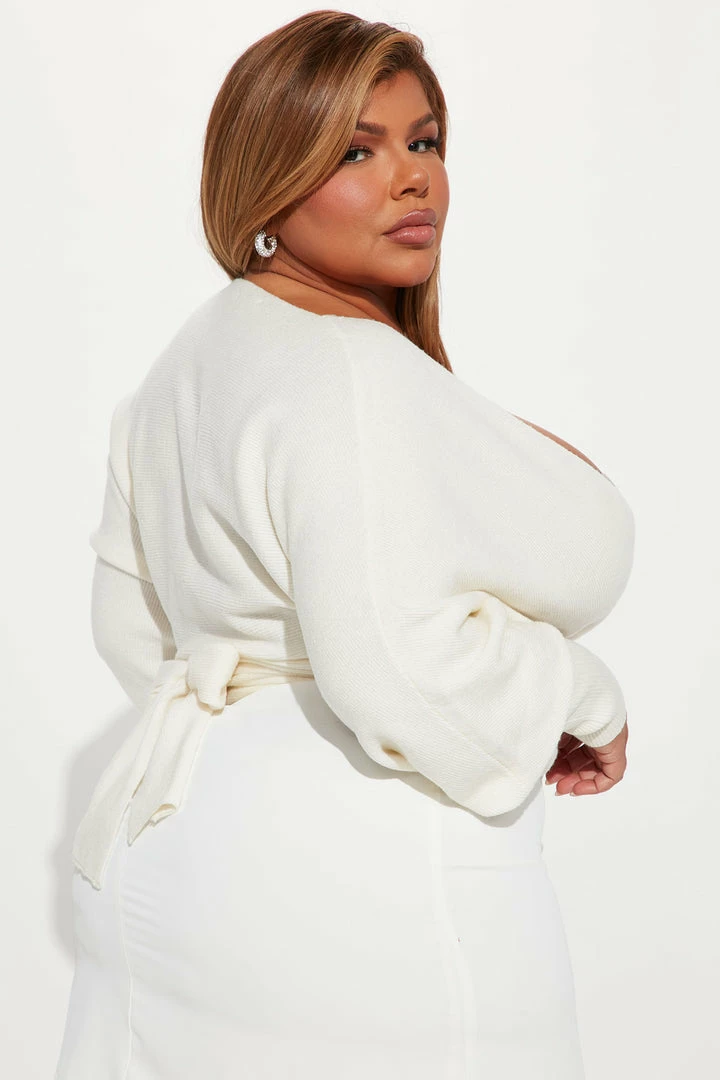 Fashion Nova Love Craze Cropped Sweater - Cream Cardigans