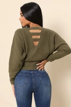 Sweater Sale 35 Fashion Nova Chilly Nights Sweater - Olive Pullovers