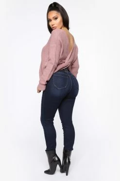 Fashion Nova Pullovers Falls Favorite Girl Sweater II - Mauve