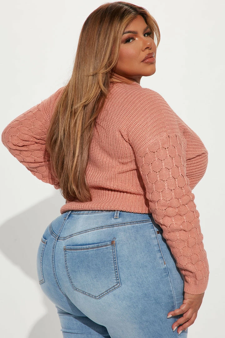 Fashion Nova Pullovers Yris Sweater - Peach