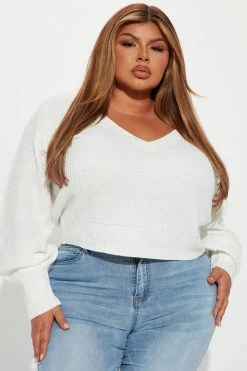 Fashion Nova Stop And Stare Sweater - Ivory Pullovers