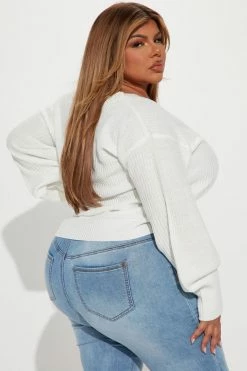 Fashion Nova Stop And Stare Sweater - Ivory Pullovers