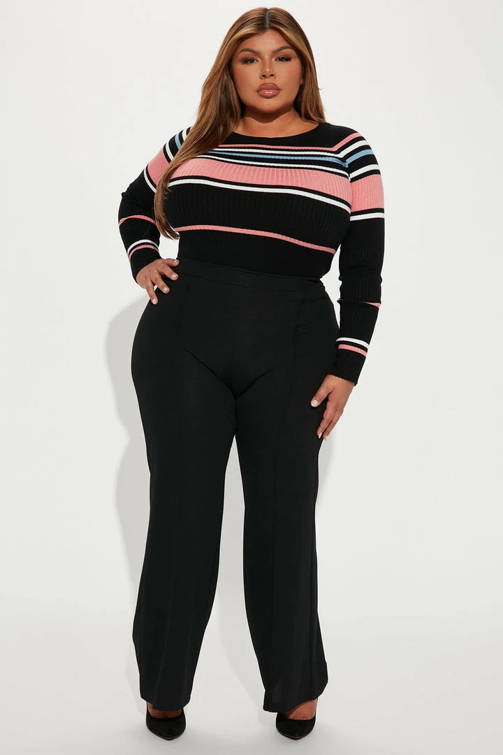 Brand new π Fashion Nova Stripes For Days Sweater - Black/combo π 6 Fashion Nova Stripes For Days Sweater - Black/combo