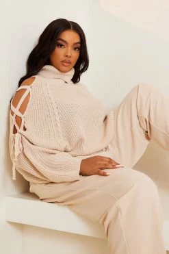 Fashion Nova Mine For The Weekend Sweater - Cream