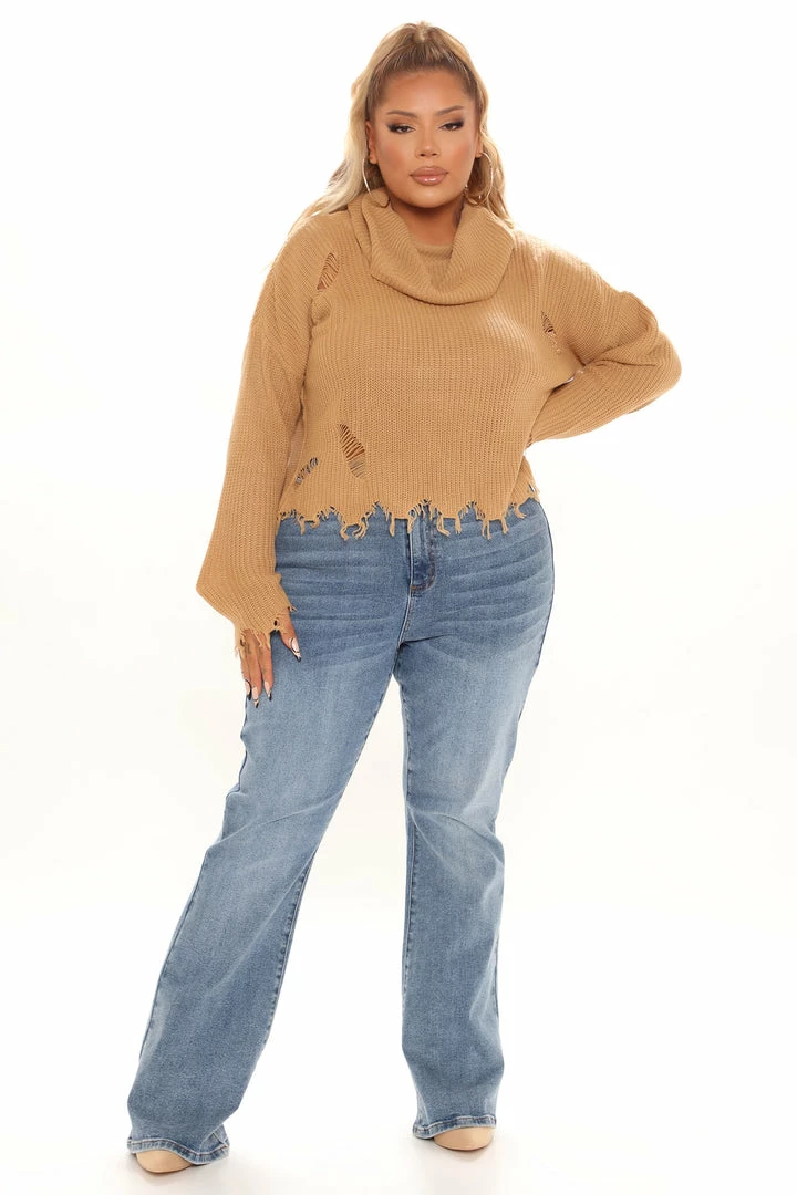 Fashion Nova Bonfire Nights Sweater - Tan