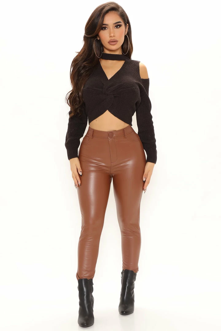 Flash Sale π Fashion Nova Knot Yours Sweater - Black Pullovers β 7 Fashion Nova Knot Yours Sweater - Black Pullovers