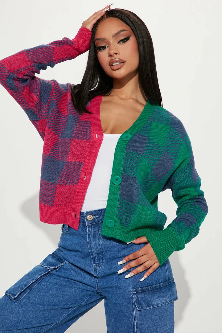 New π Fashion Nova Two Sided Plaid Cardigan - Multi Color Cardigans π 1 Fashion Nova Two Sided Plaid Cardigan - Multi Color Cardigans
