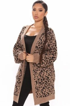 Outlet ๐ Fashion Nova Cardigans Prowlin' Around Leopard Cardigan - Brown/combo ๐คฉ 10 Fashion Nova Cardigans Prowlin' Around Leopard Cardigan - Brown/combo