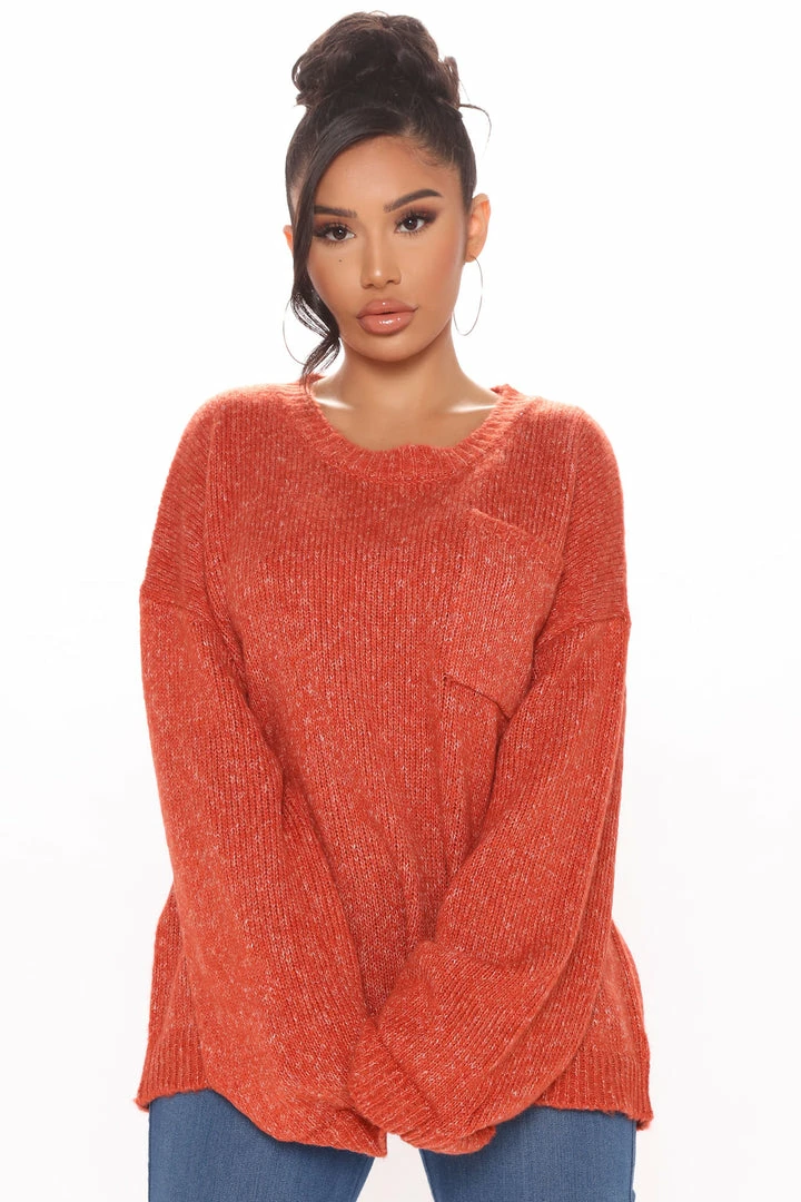 Deals ๐ Fashion Nova Pullovers Be My Sweetie Oversized Sweater - Rust ๐ฅ 1 Fashion Nova Pullovers Be My Sweetie Oversized Sweater - Rust