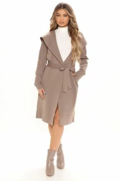 Fashion Nova Let's Get Going Cardigan Sweater - Mocha Cardigans