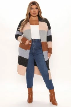Best Sale 😉 Fashion Nova Cardigans Common Interests Colorblock Cardigan - Black/combo 🤩 12 Fashion Nova Cardigans Common Interests Colorblock Cardigan - Black/combo