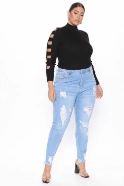 Fashion Nova Never Out Of Style Ribbed Sweater - Black Pullovers