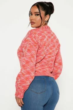 Fashion Nova Cardigans Shine On Jewel Button Cardigan - Pink/combo