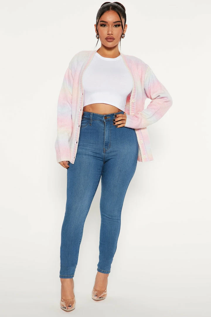 Flash Sale ❤️ Fashion Nova Wait And See Spacedye Cardigan - Pink/combo 🧨 2 Fashion Nova Wait And See Spacedye Cardigan - Pink/combo