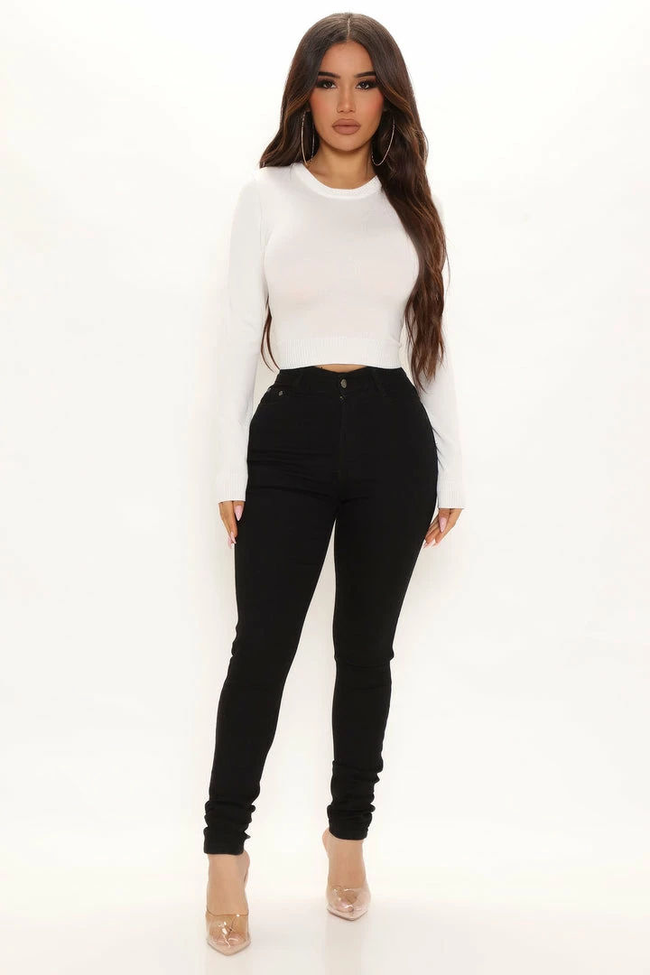 Budget 🌟 Fashion Nova Pullovers Anything And Everything Long Sleeve Top - Off White ✨ 2 Fashion Nova Pullovers Anything And Everything Long Sleeve Top - Off White