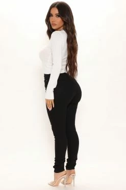 Budget 🌟 Fashion Nova Pullovers Anything And Everything Long Sleeve Top - Off White ✨ 7 Fashion Nova Pullovers Anything And Everything Long Sleeve Top - Off White