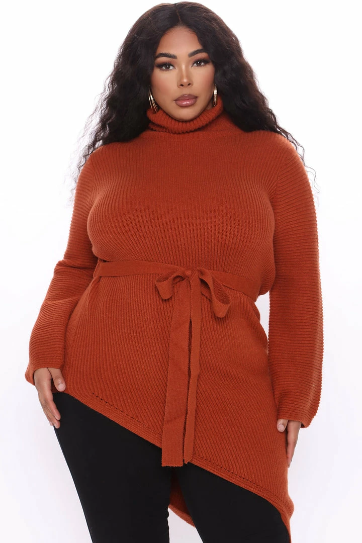 Best Pirce π₯ Fashion Nova Wrap Star Asymmetrical Sweater - Cognac Pullovers π― 5 Fashion Nova Wrap Star Asymmetrical Sweater - Cognac Pullovers
