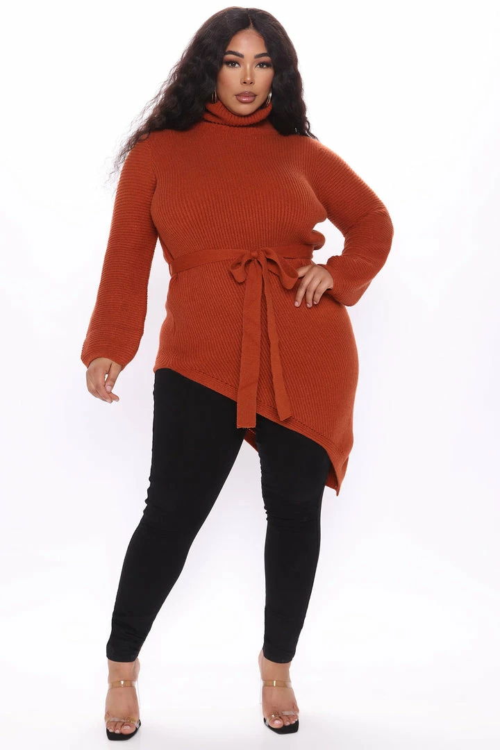 Best Pirce π₯ Fashion Nova Wrap Star Asymmetrical Sweater - Cognac Pullovers π― 4 Fashion Nova Wrap Star Asymmetrical Sweater - Cognac Pullovers