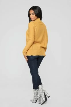 Fashion Nova Moments After Cardigan - Mustard Cardigans