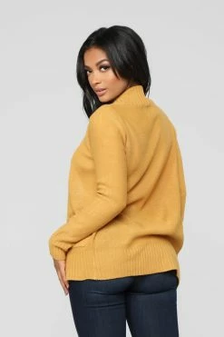 Fashion Nova Moments After Cardigan - Mustard Cardigans