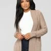 Fashion Nova Moments After Cardigan - Khaki Cardigans