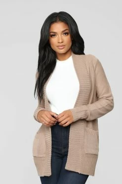Fashion Nova Moments After Cardigan - Khaki Cardigans