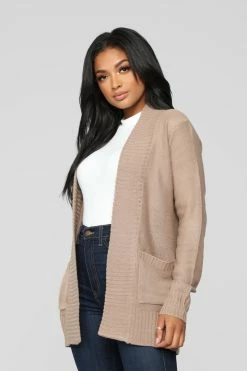 Fashion Nova Moments After Cardigan - Khaki Cardigans