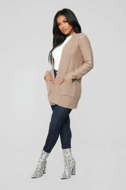 Fashion Nova Moments After Cardigan - Khaki Cardigans