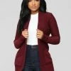 Fashion Nova Moments After Cardigan - Burgundy Cardigans