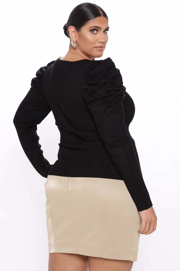 Fashion Nova City Chic Sweater - Black Pullovers