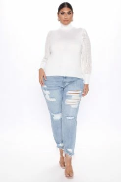 Fashion Nova Admire Me Turtleneck Sweater - Ivory Pullovers