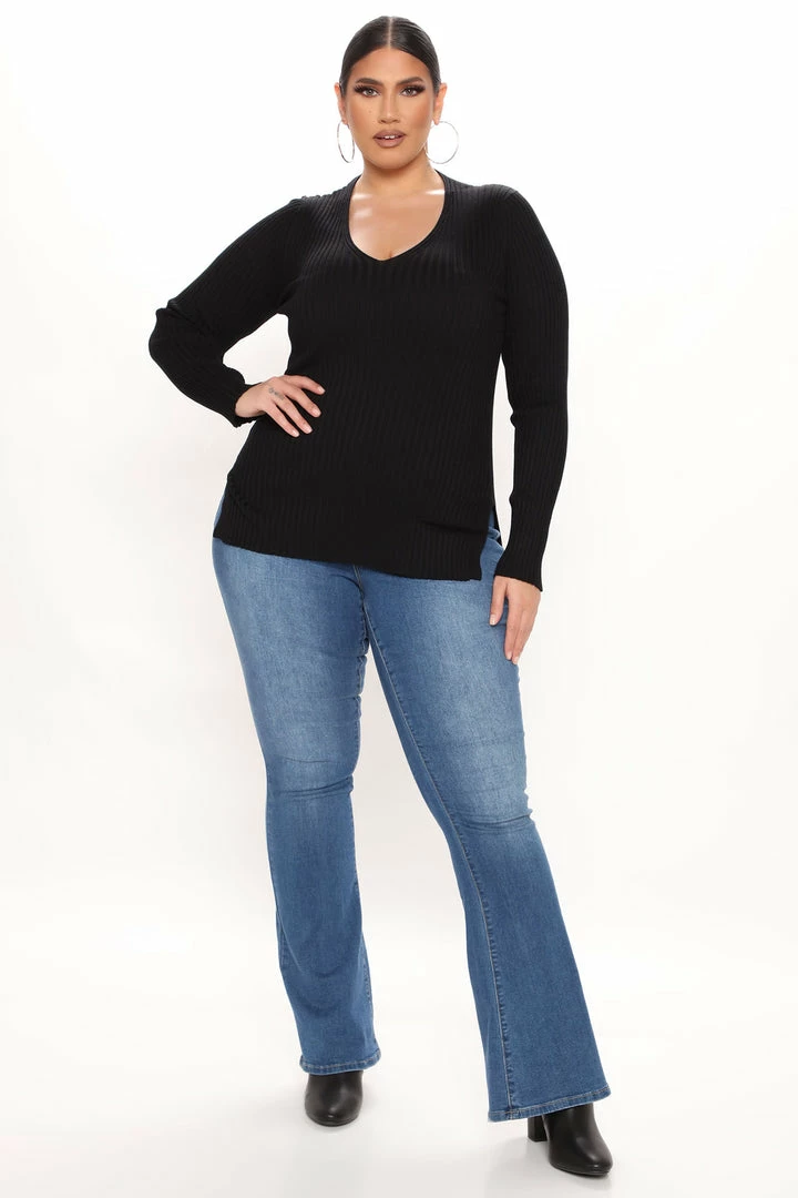 Deals π₯ Fashion Nova Giving Me The Feels Sweater - Black π 6 Fashion Nova Giving Me The Feels Sweater - Black