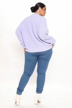 Fashion Nova Pullovers Kate Chenille Sweater - Lilac