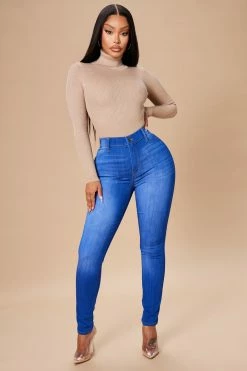 Fashion Nova Tara Turtle Neck Sweater - Khaki